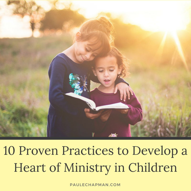 Developing a heart of ministry in children
