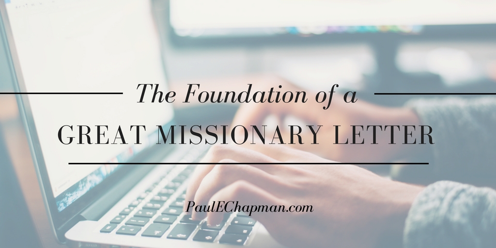 The Foundation of a Great Missionary Letter