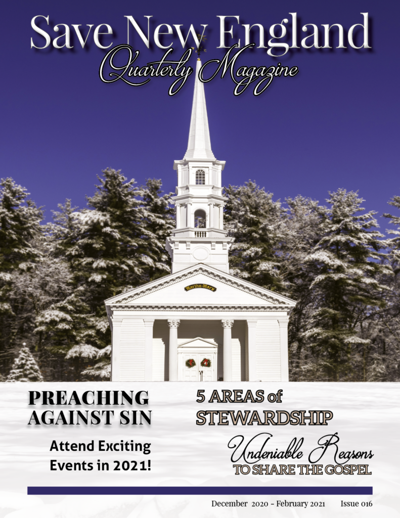 preaching against sin - 2020 Winter SNE Magazine -COVER
